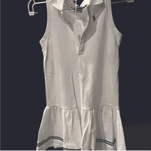 SOLD Ralph Lauren White Sleeveless Polo Dress